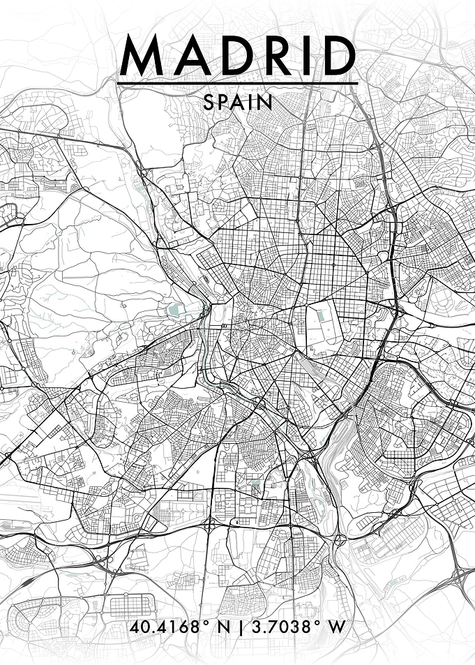 Madrid City Map