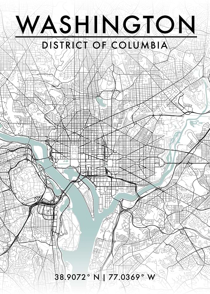 Washington DC City Map