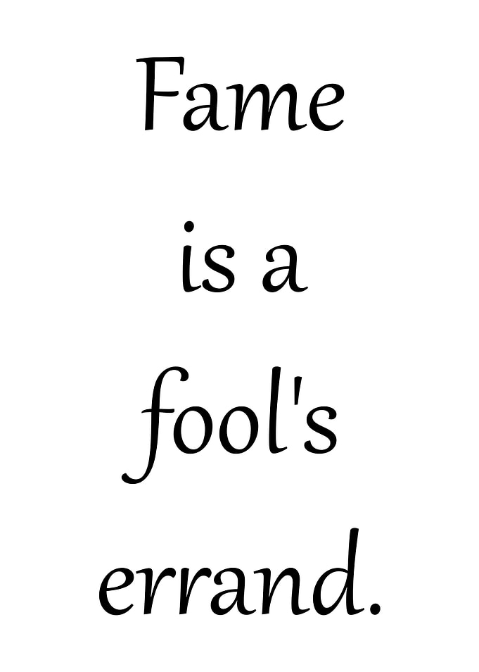 A fools errand