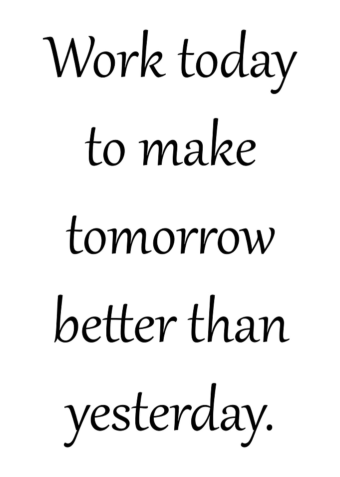 Better tomorrow