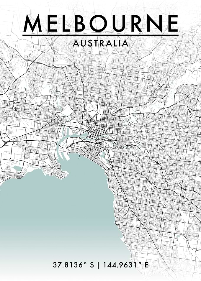 Melbourne City Map