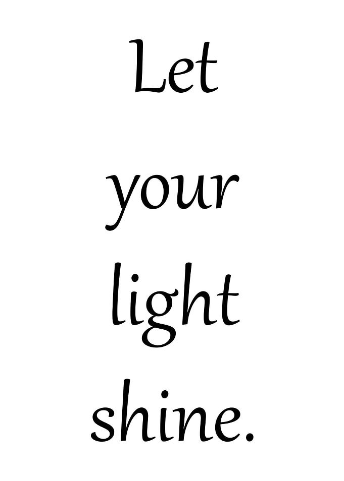 Let your light shine