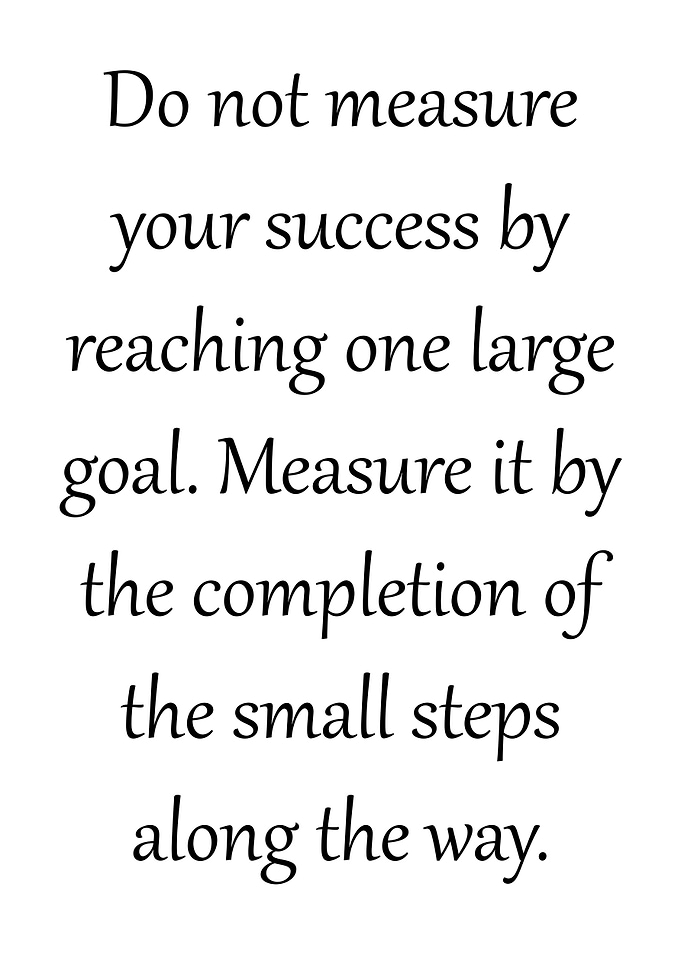 Measure the small steps