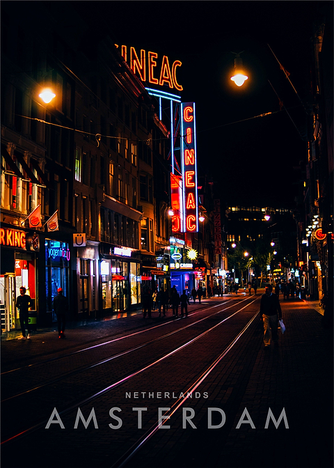 Amsterdam night view