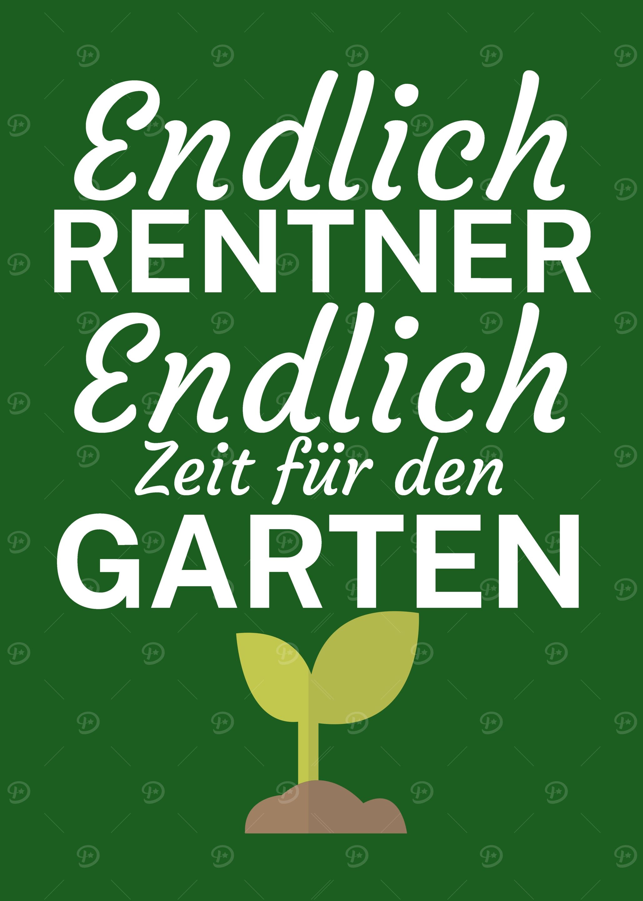 Endlich Rentner Garten