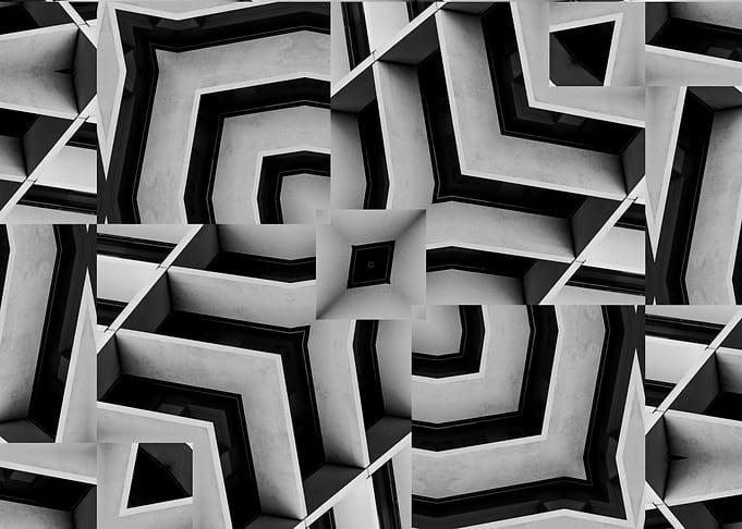 Abstract Black anime