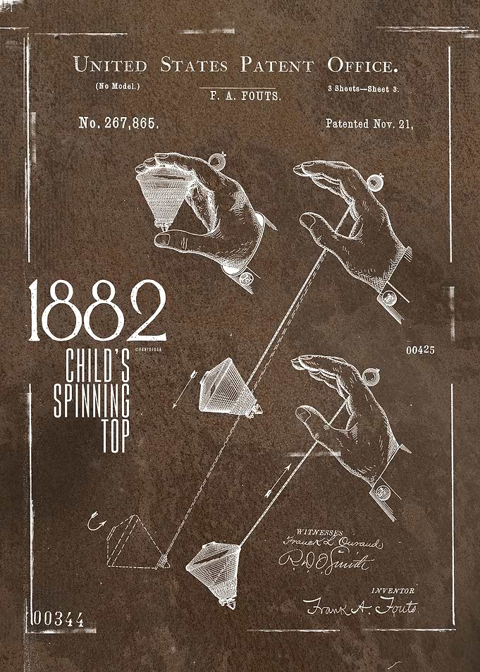 Childs spinning top 1882