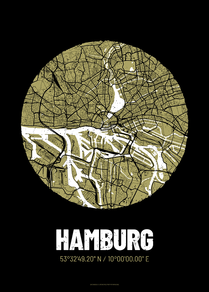 Hamburg City Map Design