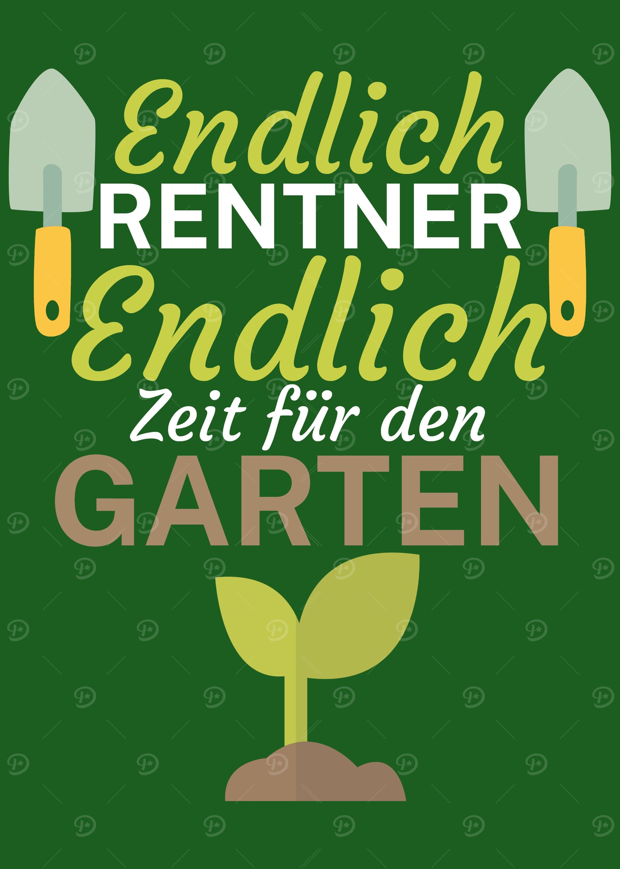 Endlich Rentner Garten