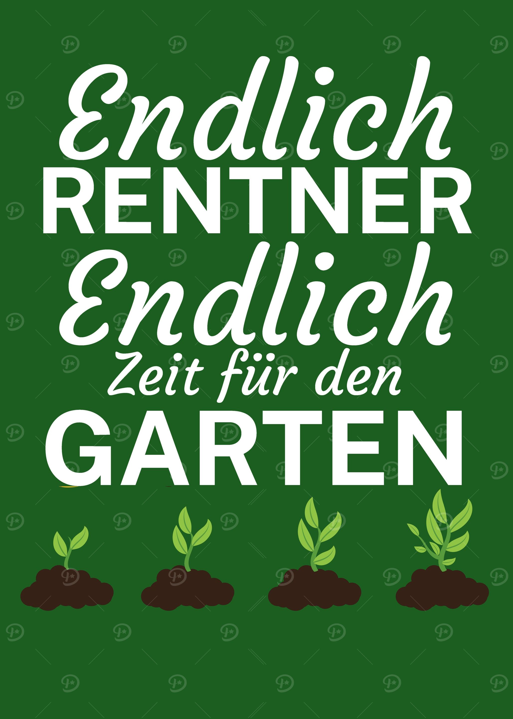 Endlich Rentner Garten