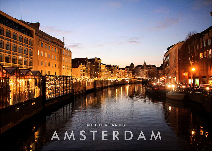 Amsterdam night view