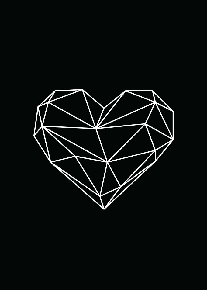 Low poly heart