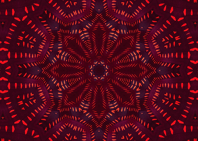 Dark Red Hypnotic Abstract