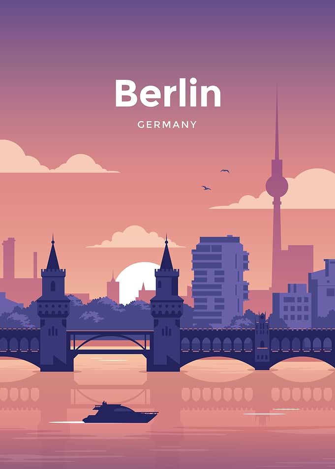 Berlin Travel Poster