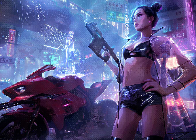 Cyberpunk girl