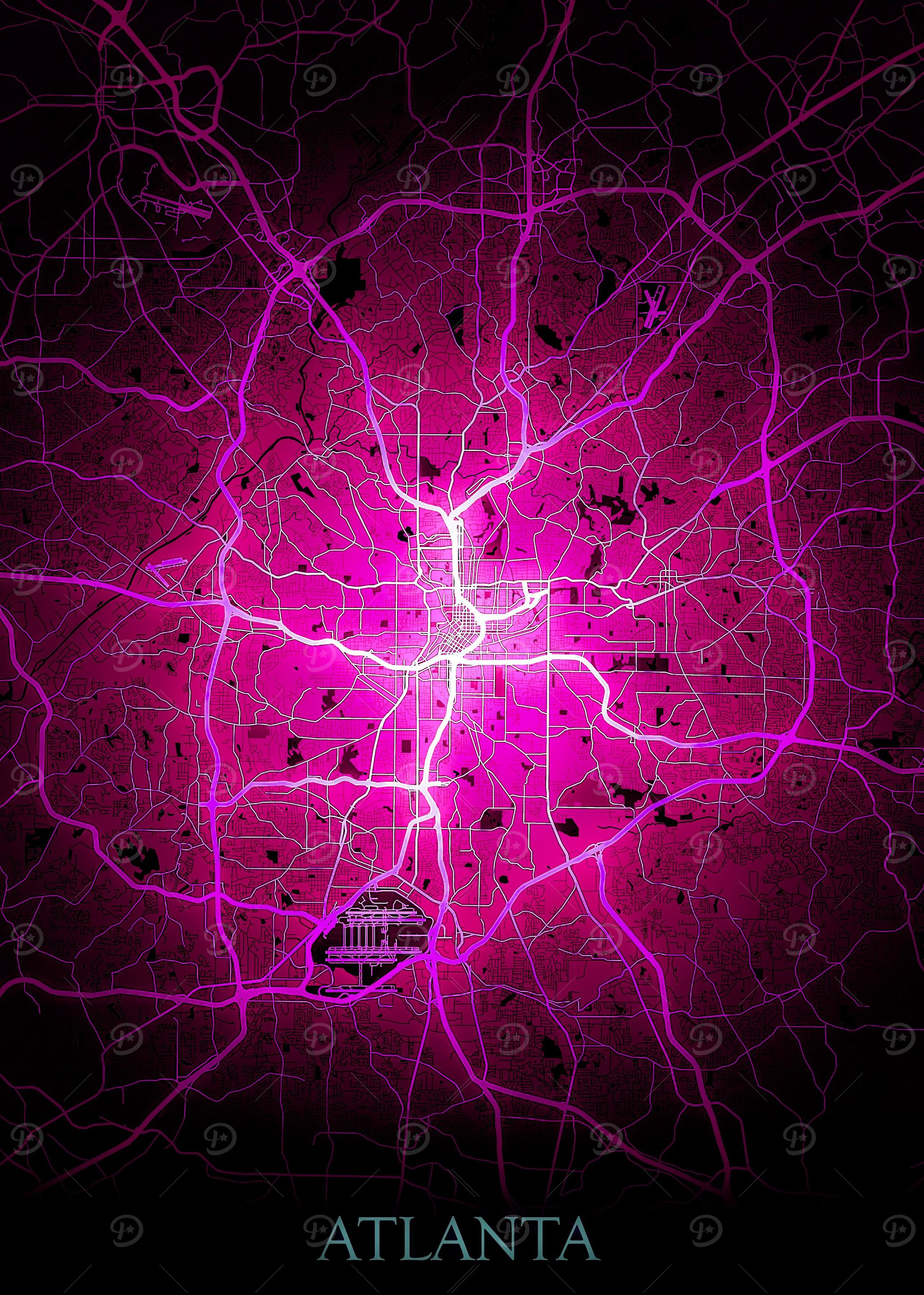 Atlanta City map