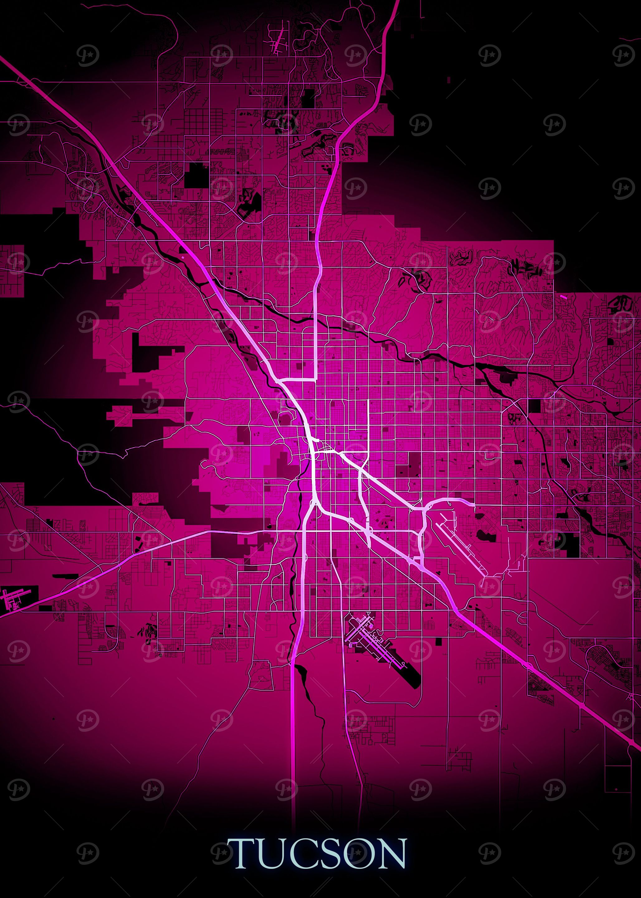 Tucson City map