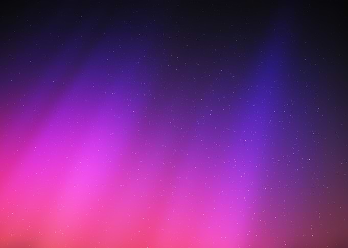 Aurora Synthwave space art