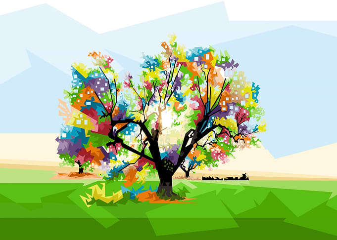 Tree with Sunset