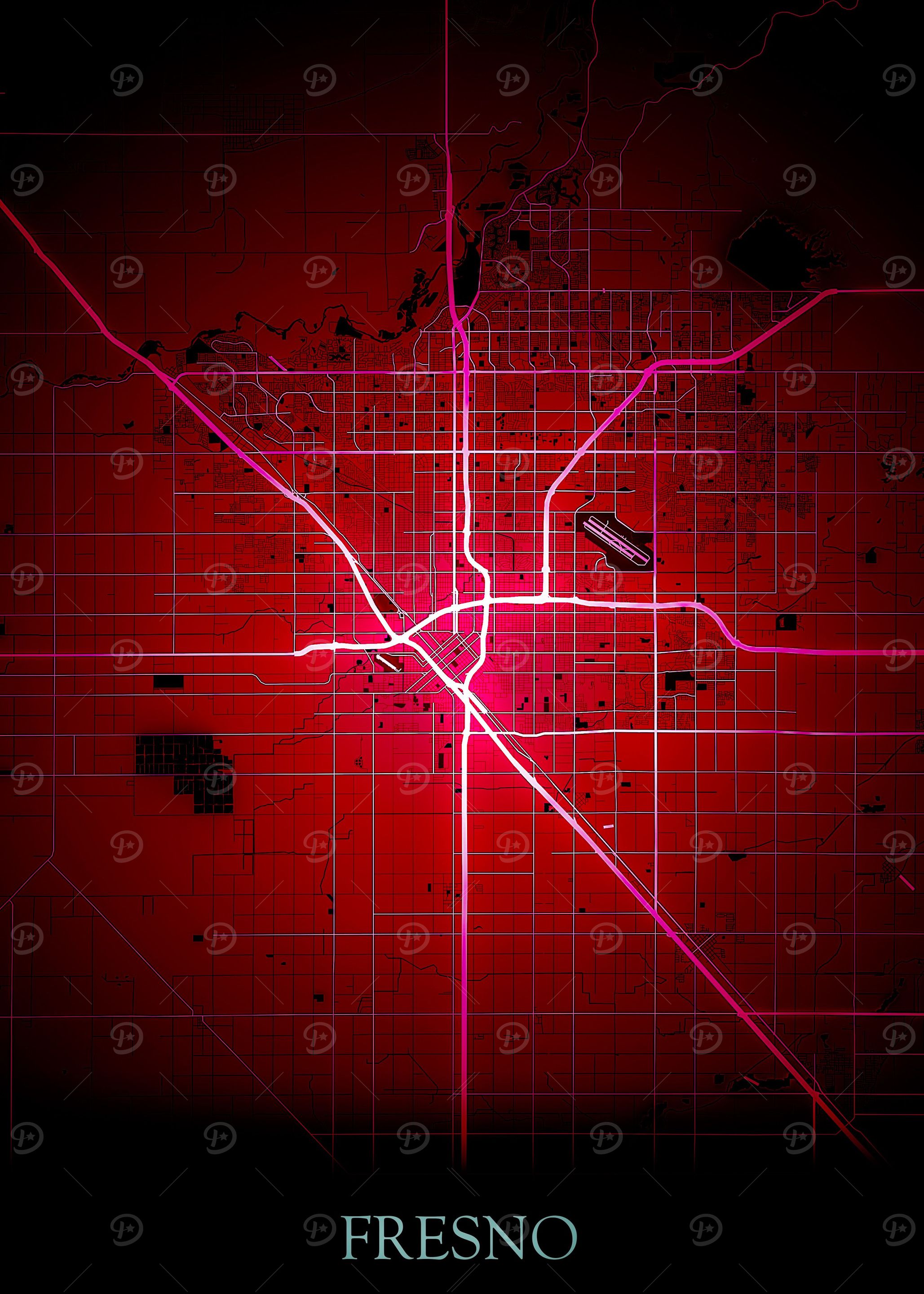 Fresno Map