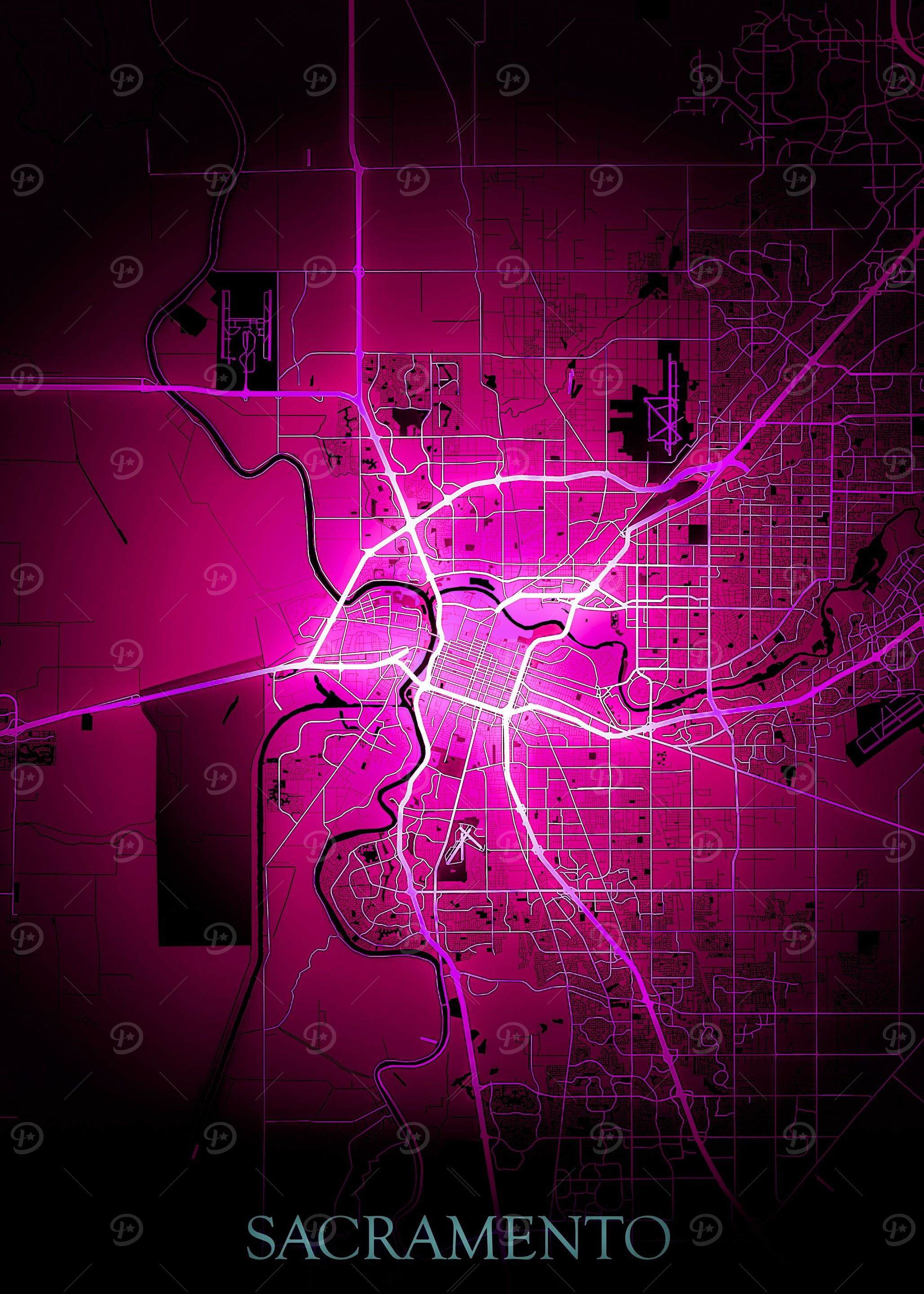 Sacramento City Map