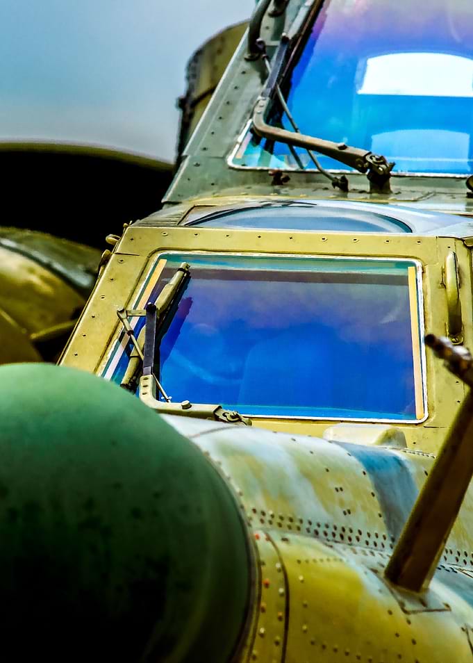 Armored Helicopter Cockpit