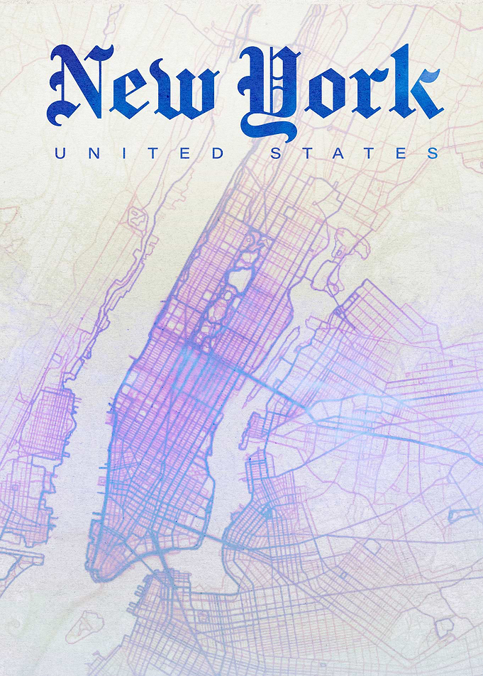 New York Map United States