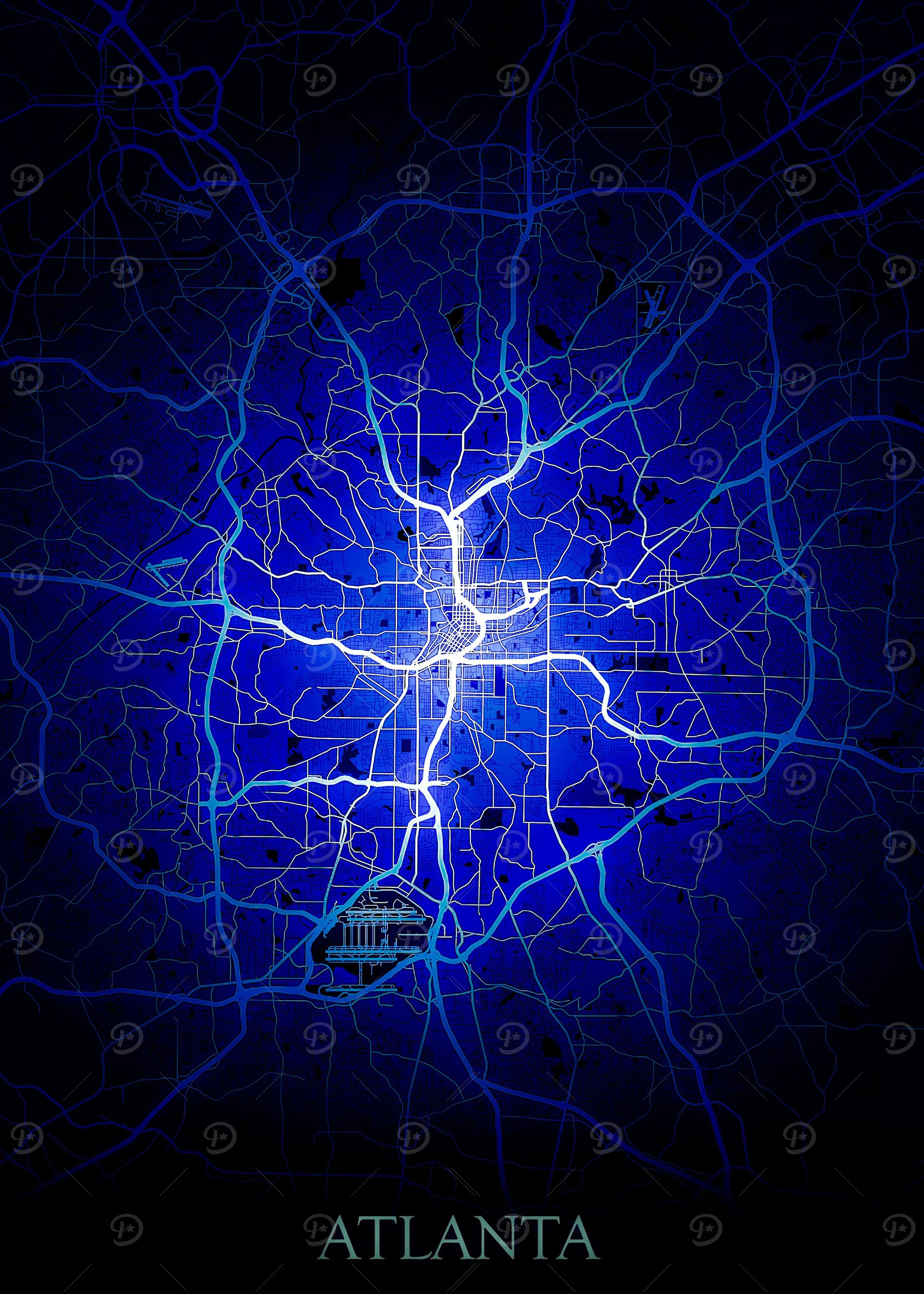 Atlanta City map