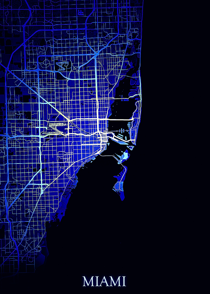 Miami Blue Map