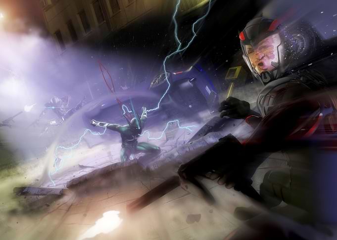 superhero landing