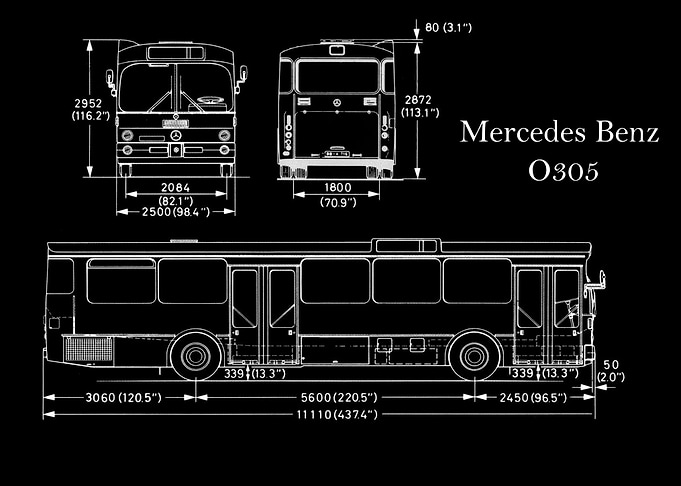Mercedes Benz O305 1977