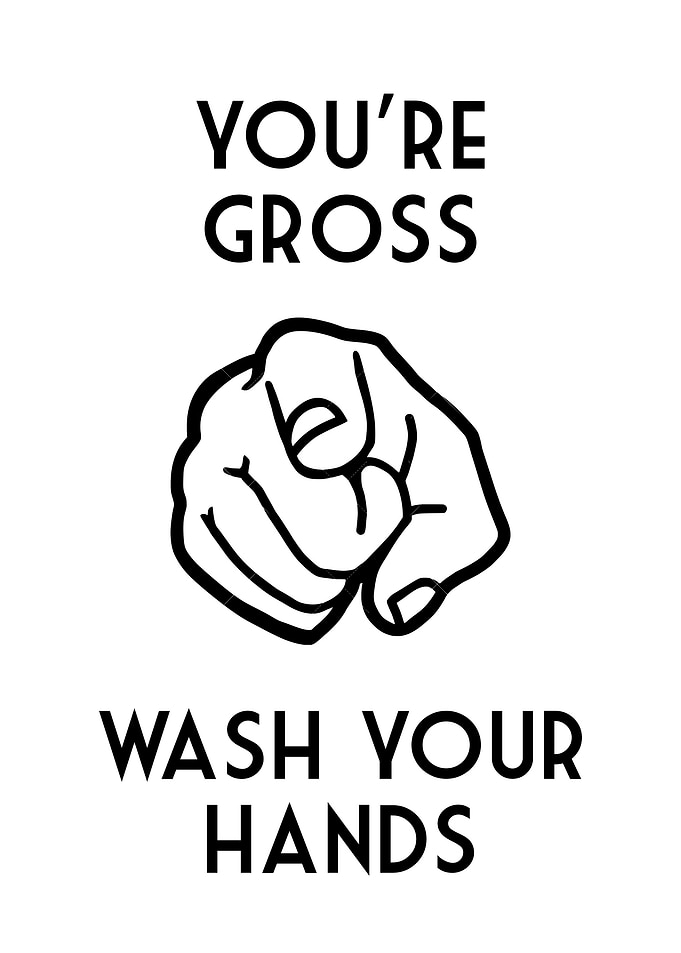 Funny Bathroom Youre Gross