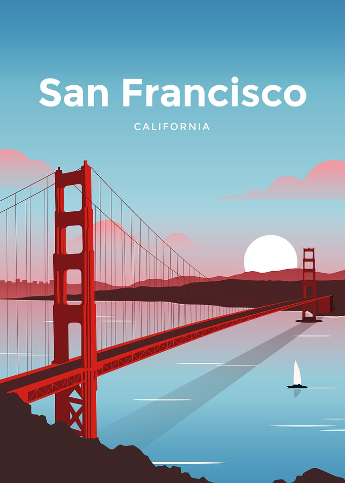 San Francisco Travel Print