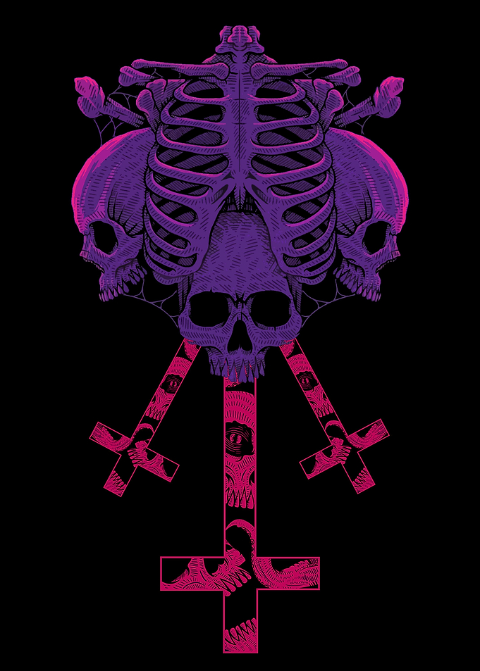 skull of purple