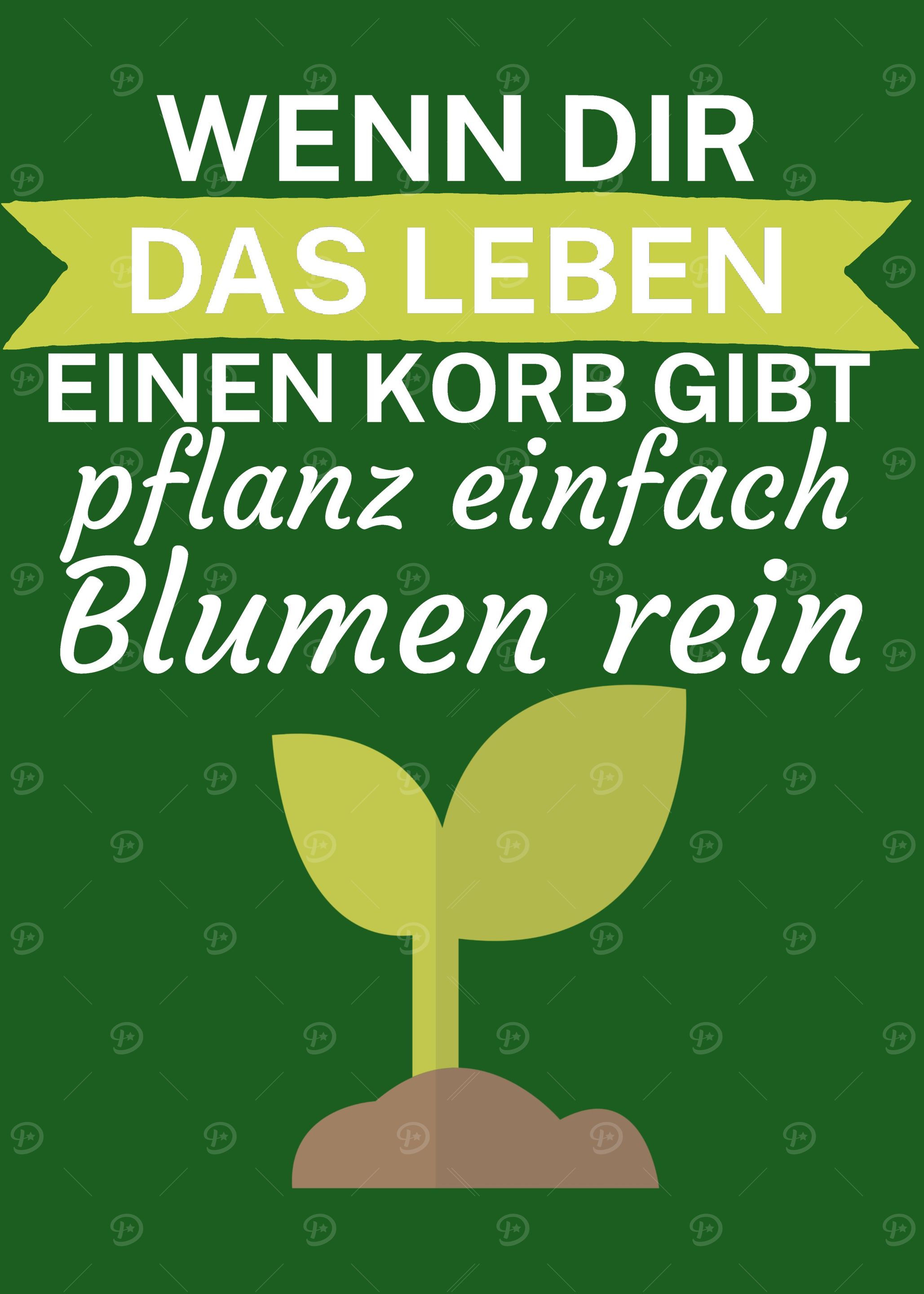Leben Korb Blumen Pflanzen