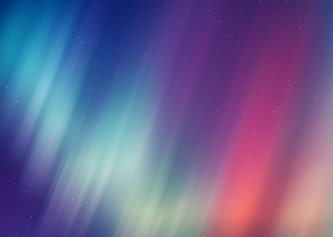 Aurora Synthwave space art