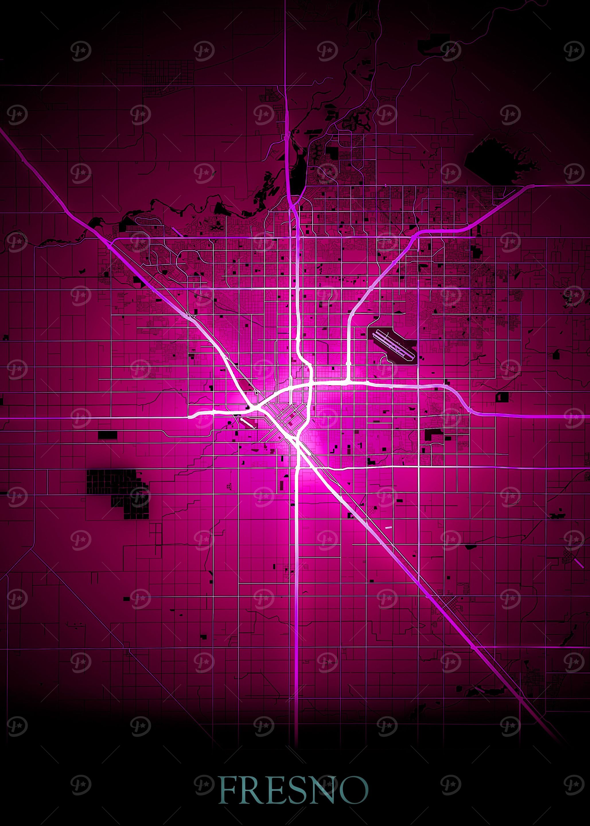 Fresno City Map