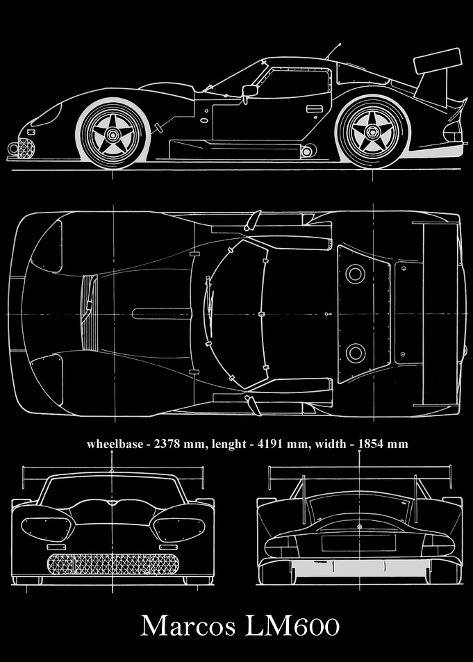 Marcos LM600 Blueprint