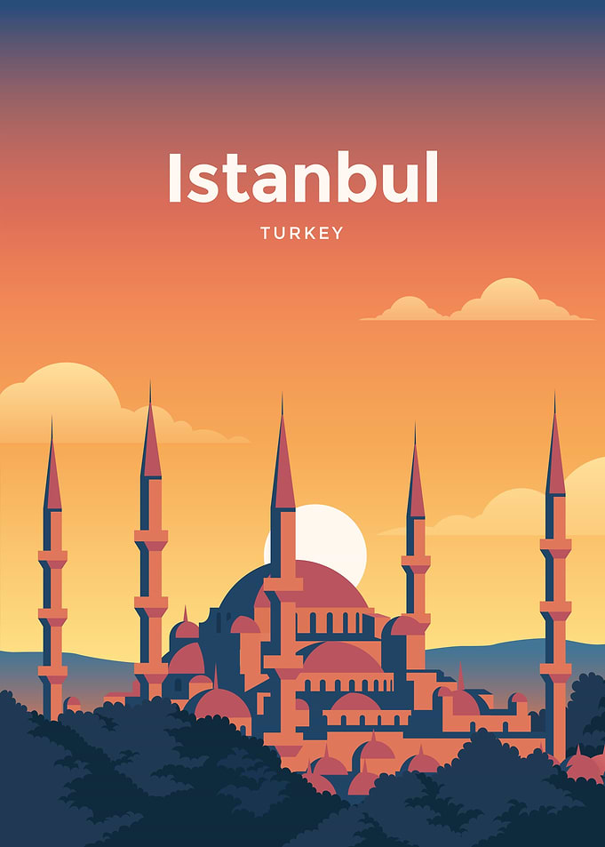 Istanbul Travel Poster