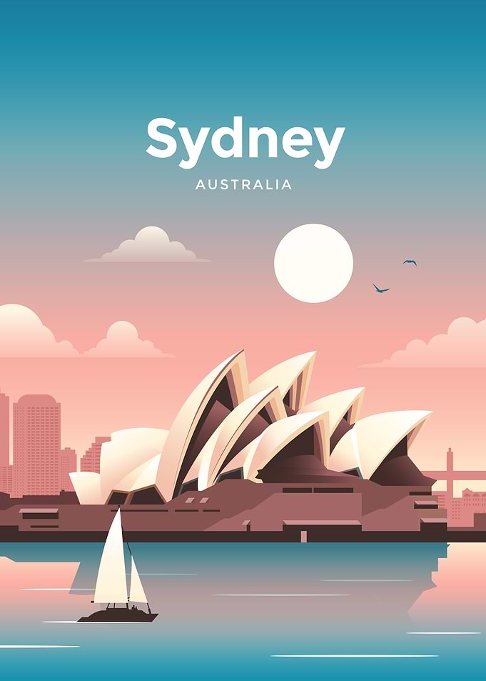 Sydney Travel Poster