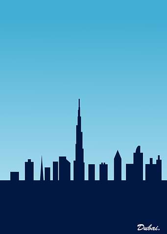 dubai flat design