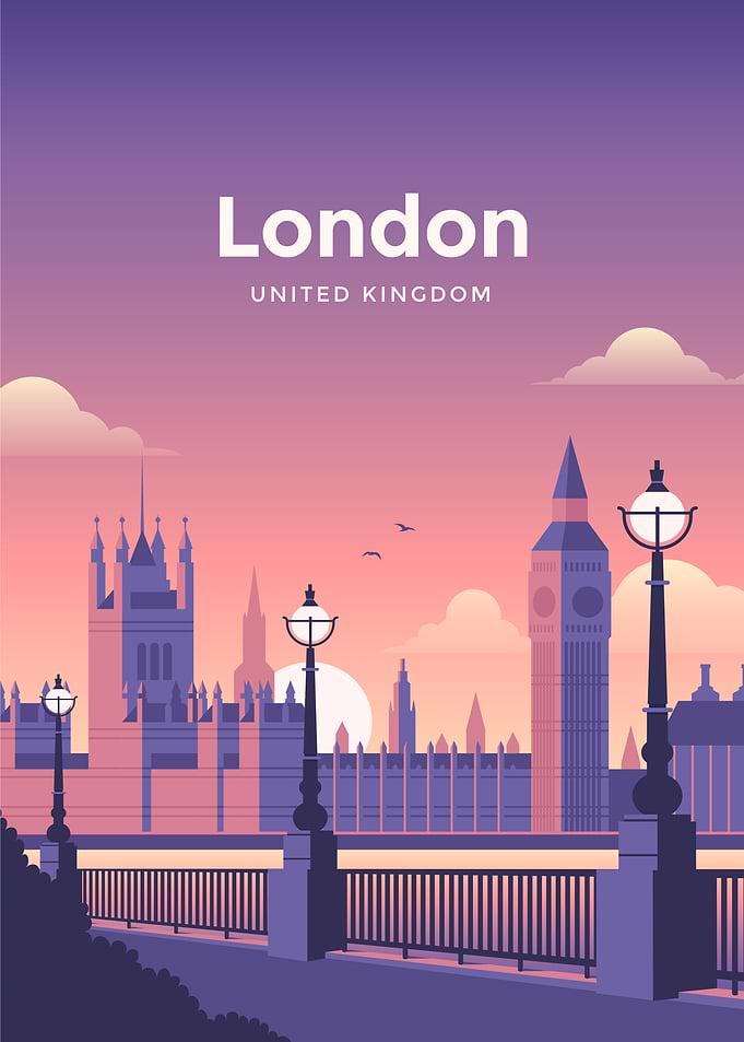 London Travel Poster