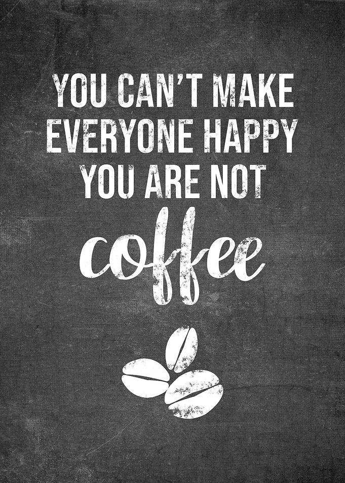 Coffee Quote on Chalkboard