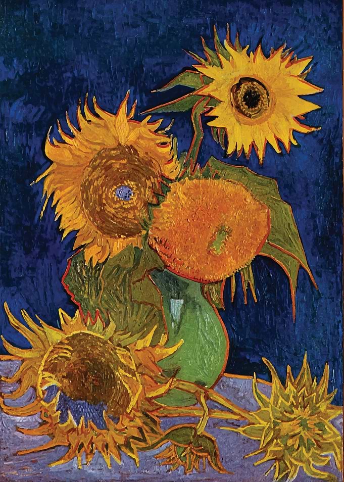 Six Sunflowers
