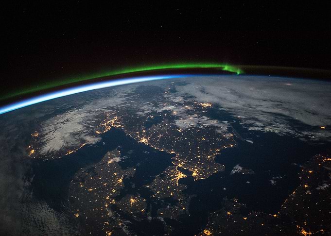 Earth orbit Scandinavia