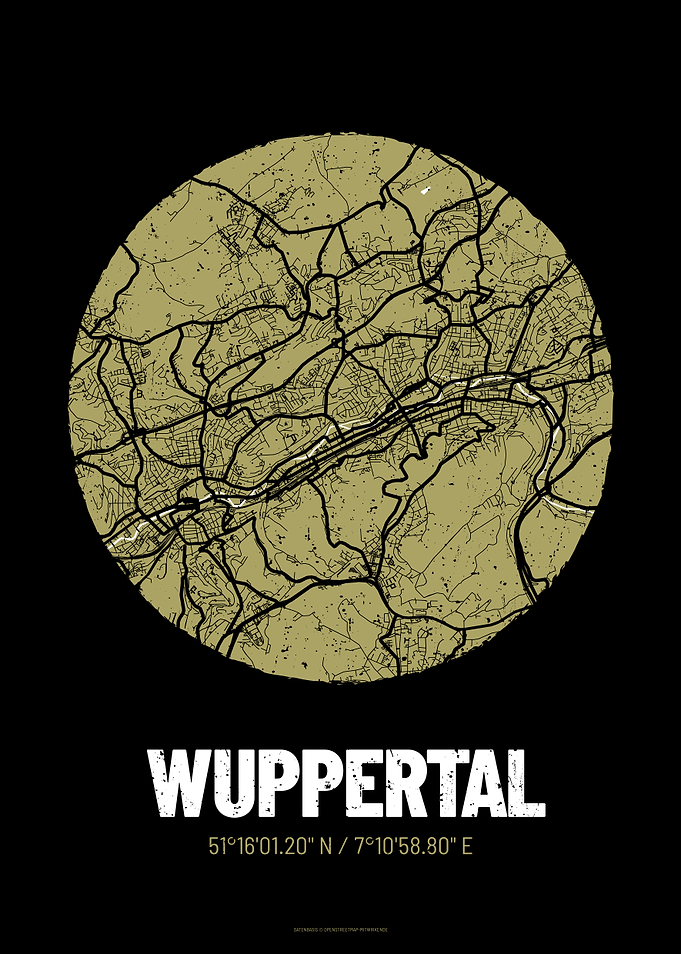 Wuppertal City Map Design