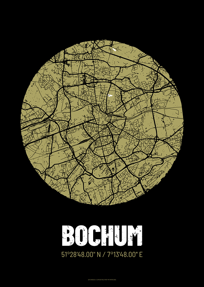 Bochum City Map Design
