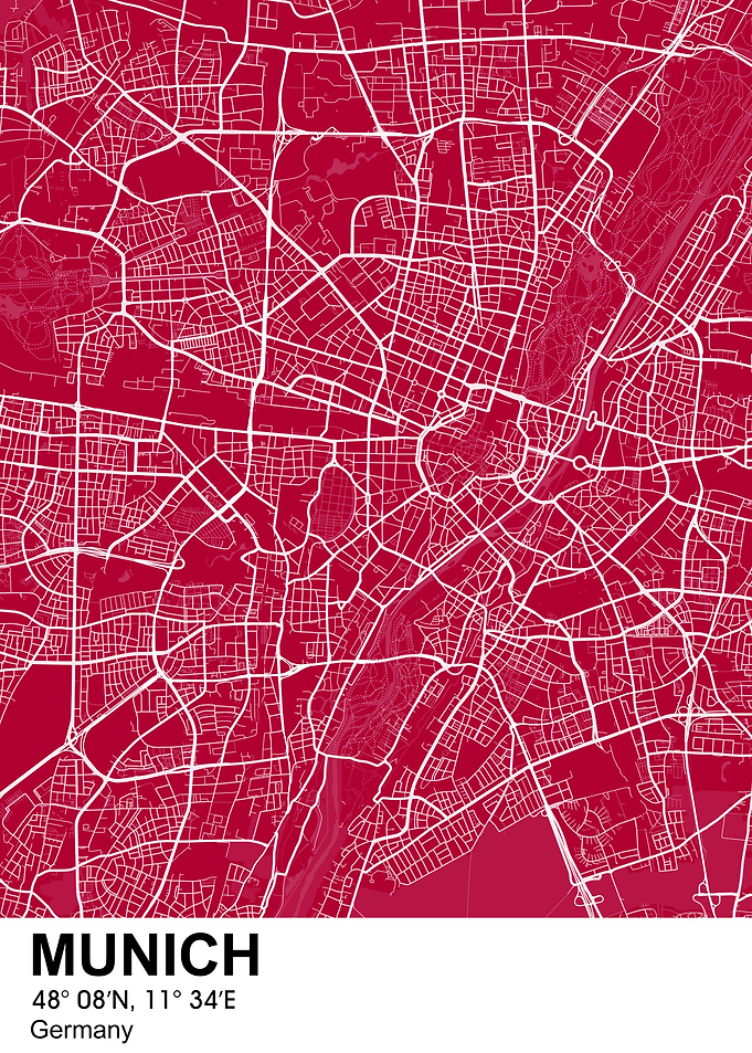 munich color city map