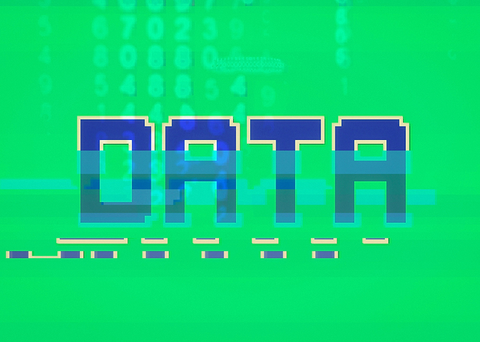 Data text square glitch gr