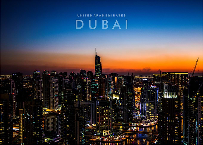 Dubai night view